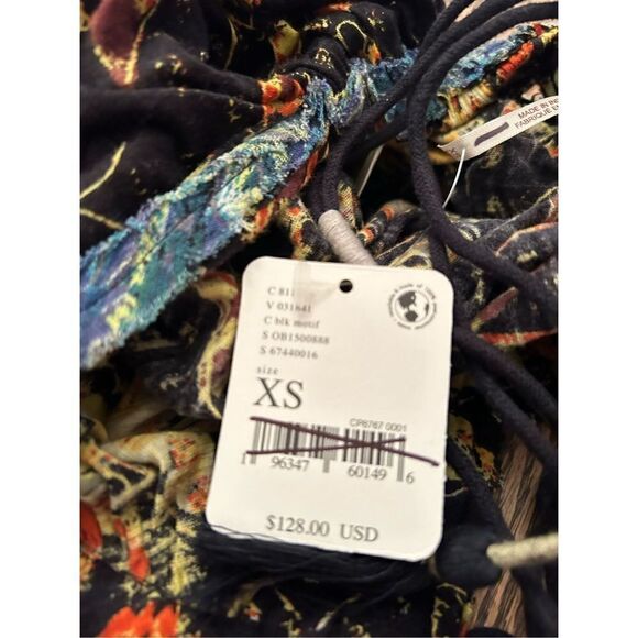 Free People New! Rare Garden Party Floral Print Maxi Dress\Top Ivory Combo Sz Xs - Picture 6 of 10